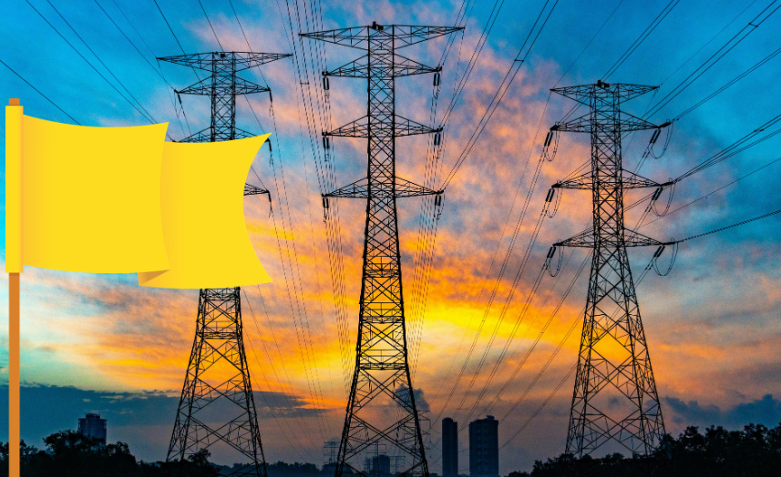 Conta de luz fica mais cara em maio com bandeira amarela